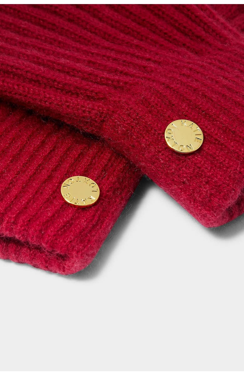 Katie Loxton Knitted Gloves, Alternate, color, Red