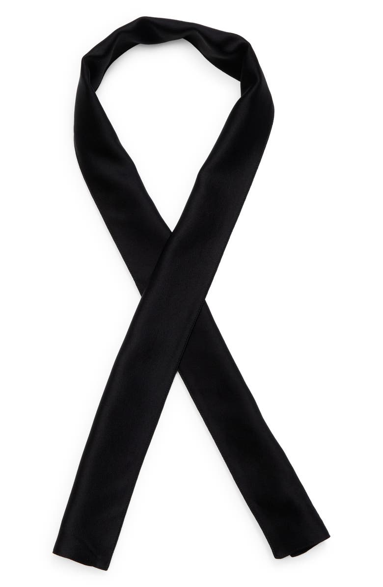 TOTEME Satin Tuxedo Scarf, Alternate, color, 