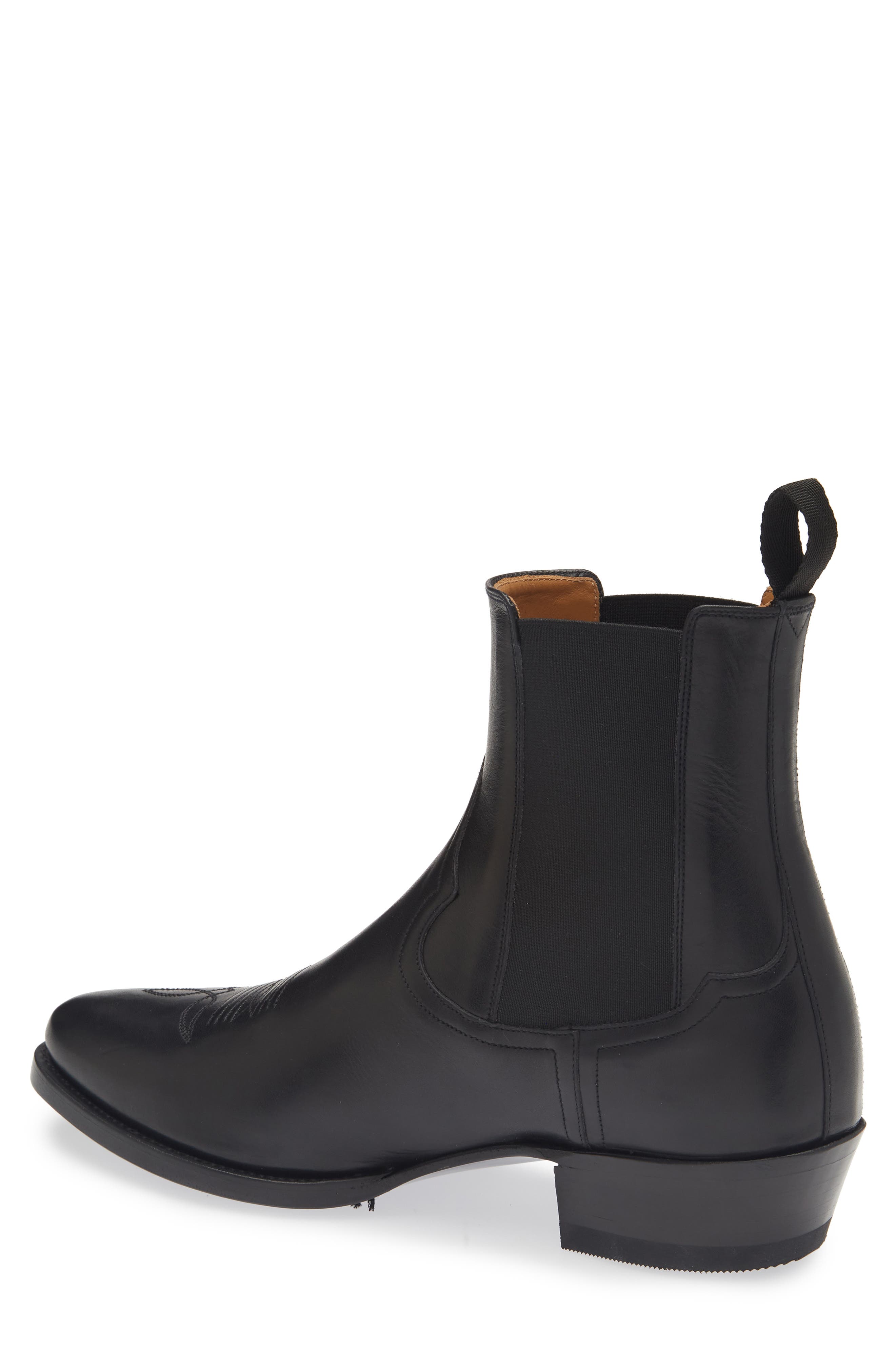 Ralph Lauren Purple Label Western Boot, Alternate, color, Black