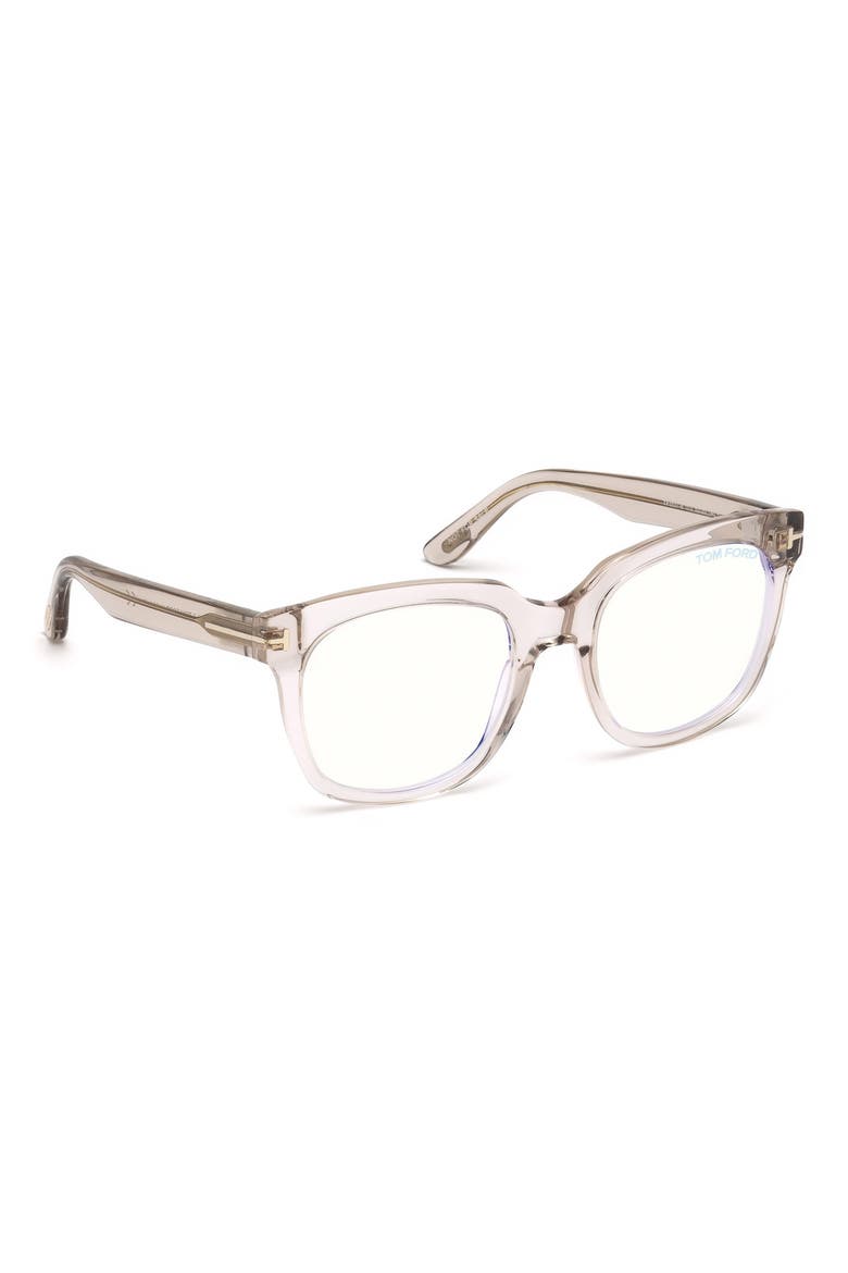 52mm Blue Light Blocking Glasses, Alternate, color, SHINY PINK/ BLUE BLOCK LENS