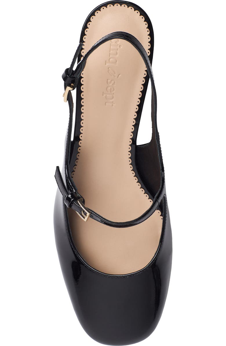 Cinq à Sept Diana Slingback Block Heel Pump, Alternate, color, Black