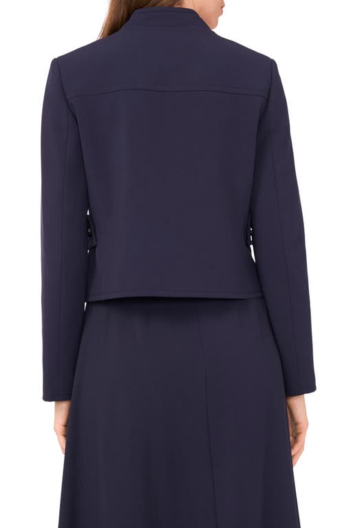 Halogen ® Double Breasted Crop Blazer In Animal Print