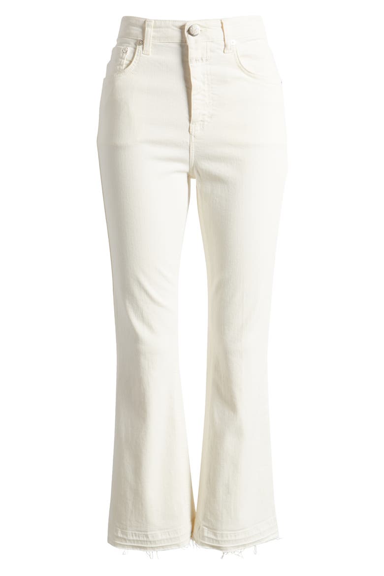 Hi-Sun Flare Crop Jeans, Alternate, color, IVORY