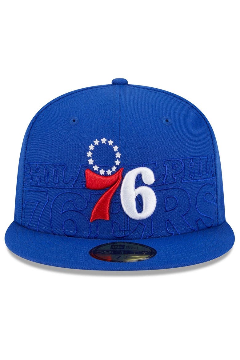 Men's New Era  Royal Philadelphia 76ers 2023 NBA Draft 59FIFTY Fitted Hat, Alternate, color, Royal