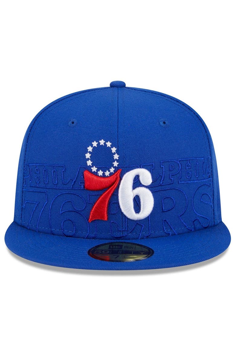 New Era Men's New Era Royal Philadelphia 76ers 2023 NBA Draft 59FIFTY Fitted Hat, Alternate, color,
