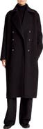 Vince Double Breasted Wool Blend Coat