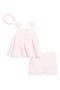 Kids' Cotton Top, Shorts & Headband Set
