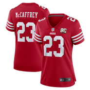 Nike Women's Nike Christian McCaffrey Scarlet San Francisco 49ers 80th Anniversary Game Jersey