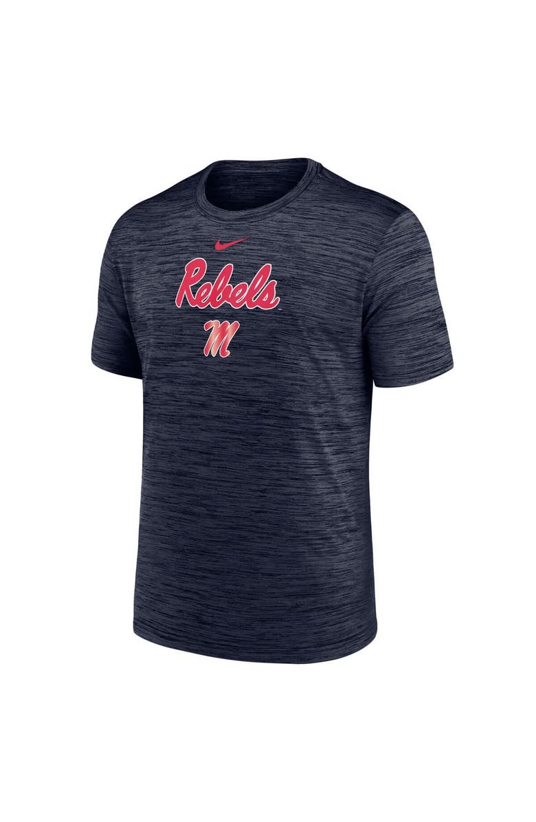 Nike Men's Nike Navy Ole Miss Rebels Velocity Performance T-Shirt, Alternate, color, Navy