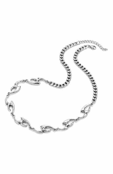 Flame Link Chain Necklace