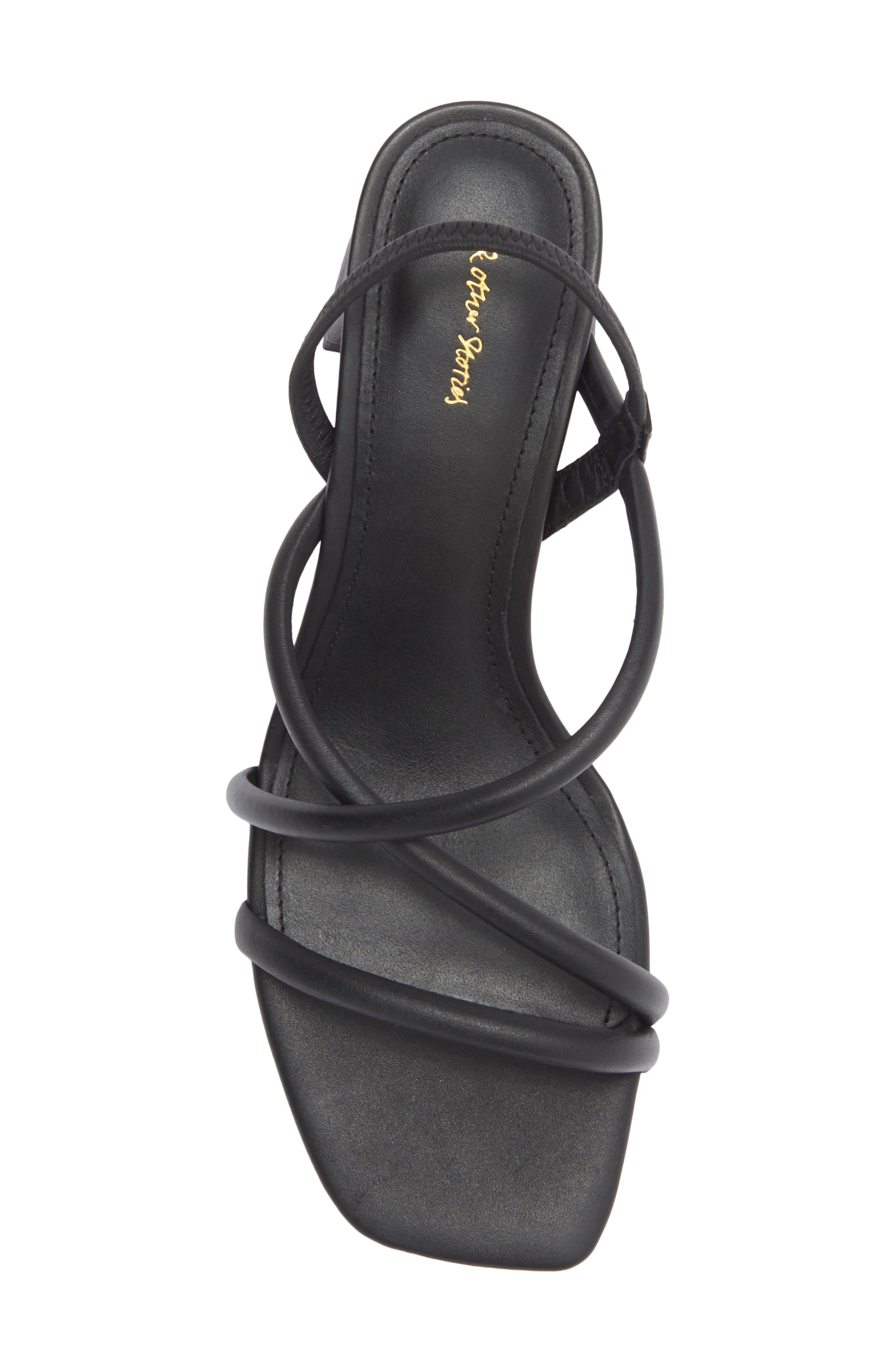 & Other Stories Strappy Slingback Sandal, Alternate, color, Black