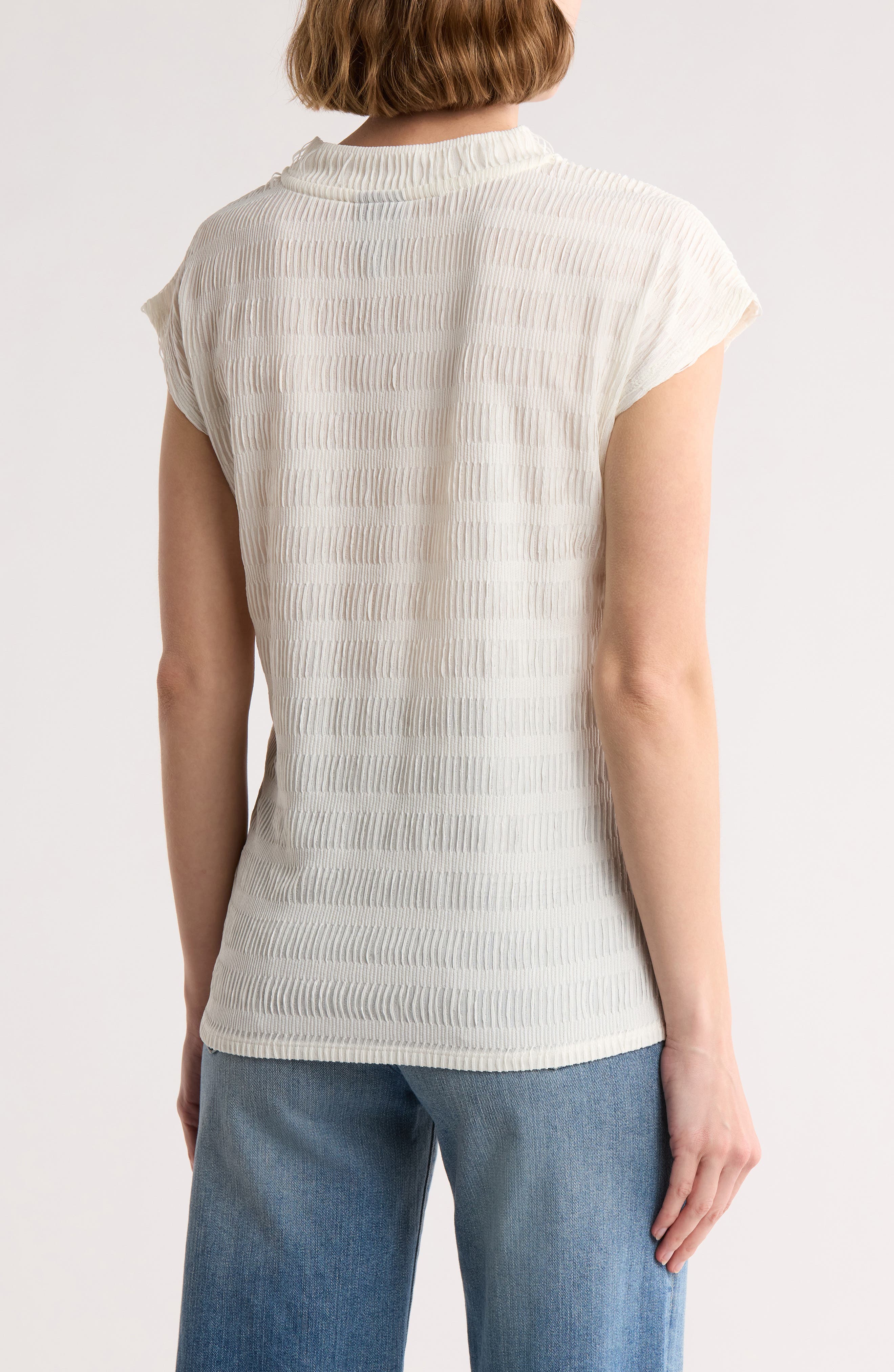 Bobeau Shirred Drop Shoulder Top (Women) | Nordstromrack