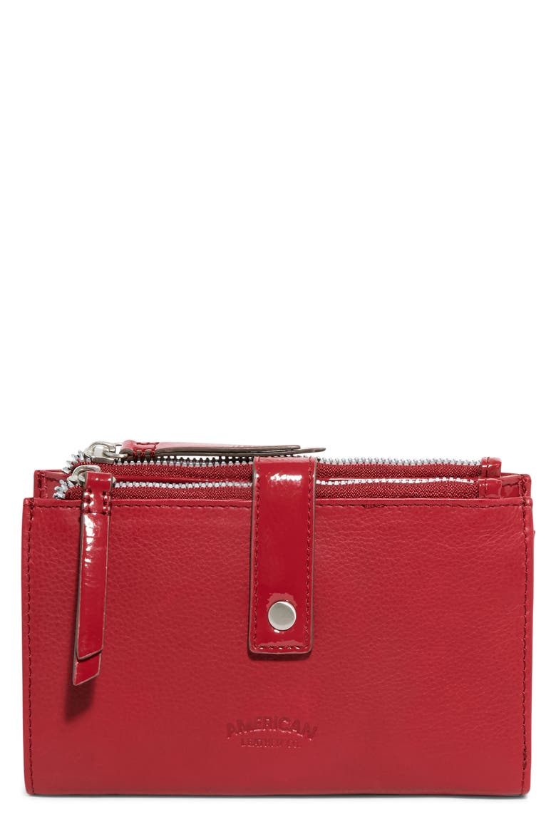 Taylor Zip Continental Wallet, Main, color, RUBY