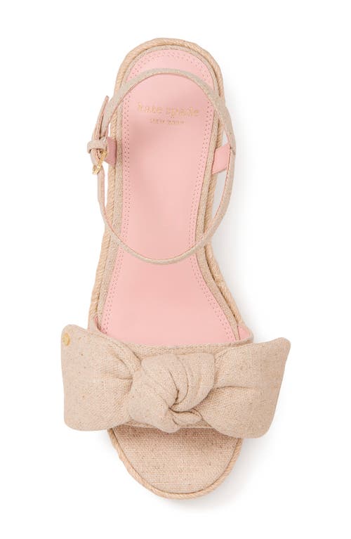 Shop Kate Spade New York Leandra Ankle Strap Wedge Sandal In Natural