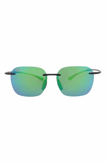 Maui Jim 50mm Polarized Rimless Square Sunglasses