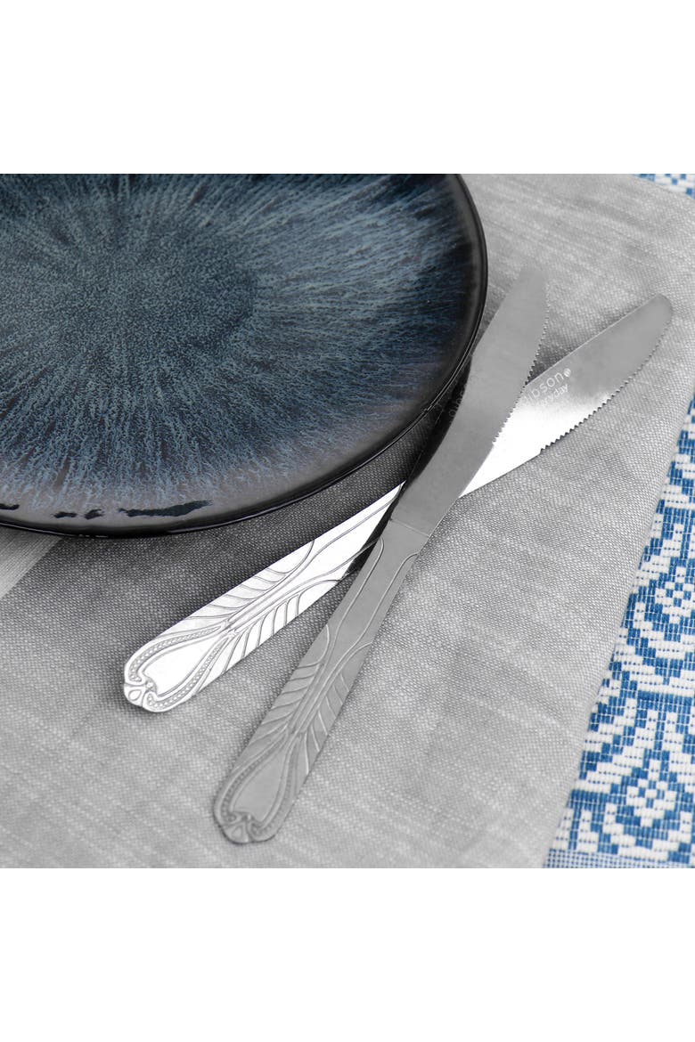 Everyday Jasper 18 Piece Dinner Knife Set, Alternate, color, Silver