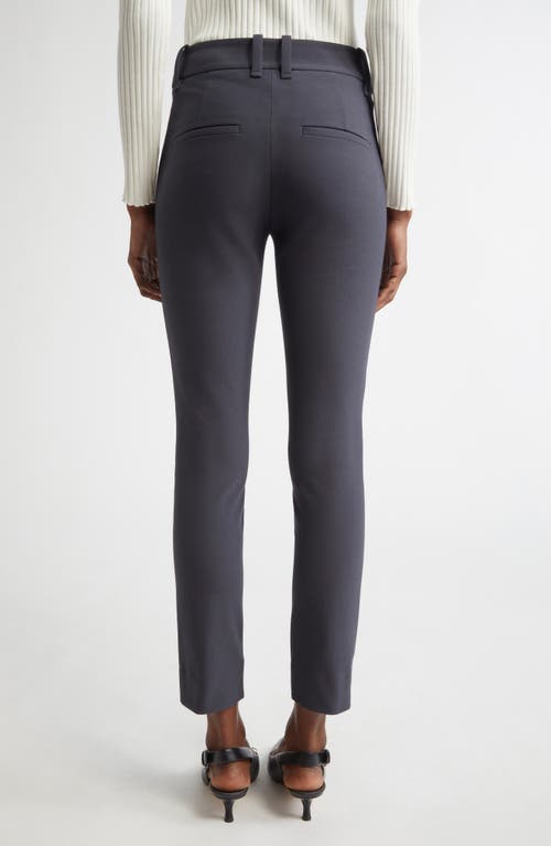 Vince High Waist Crop Cigarette Pants In Gray