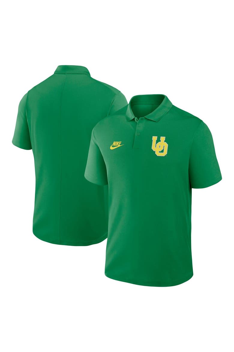 Men's Nike Green Oregon Ducks Primetime Victory Legacy Vault Logo Performance Polo, Alternate, color, Green