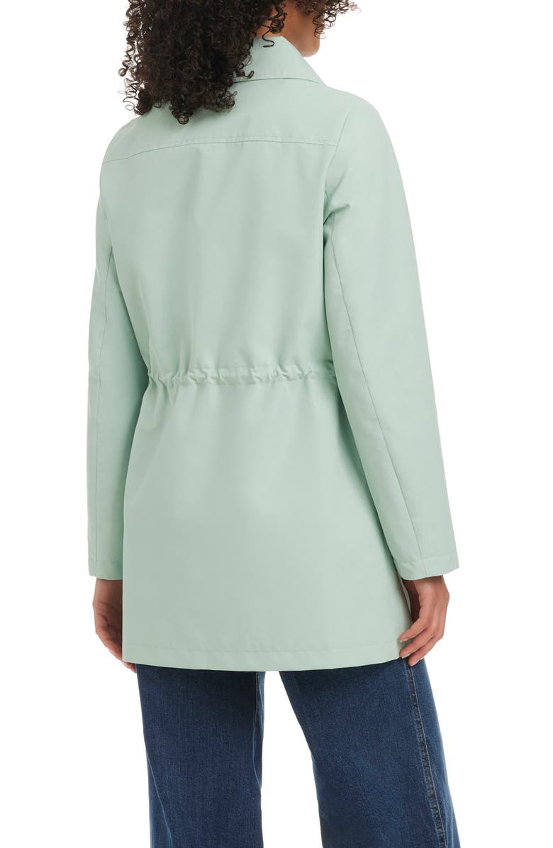 Kate Spade New York Magic Print Hooded Rain Jacket, Alternate, color, Frosted Aqua