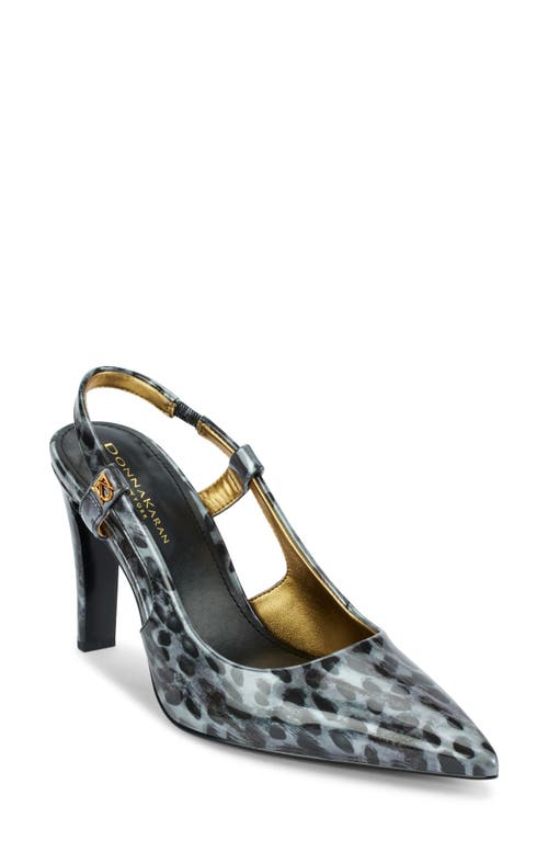 Donna Karan Donna Slingback Pointed Toe Pump In Grey