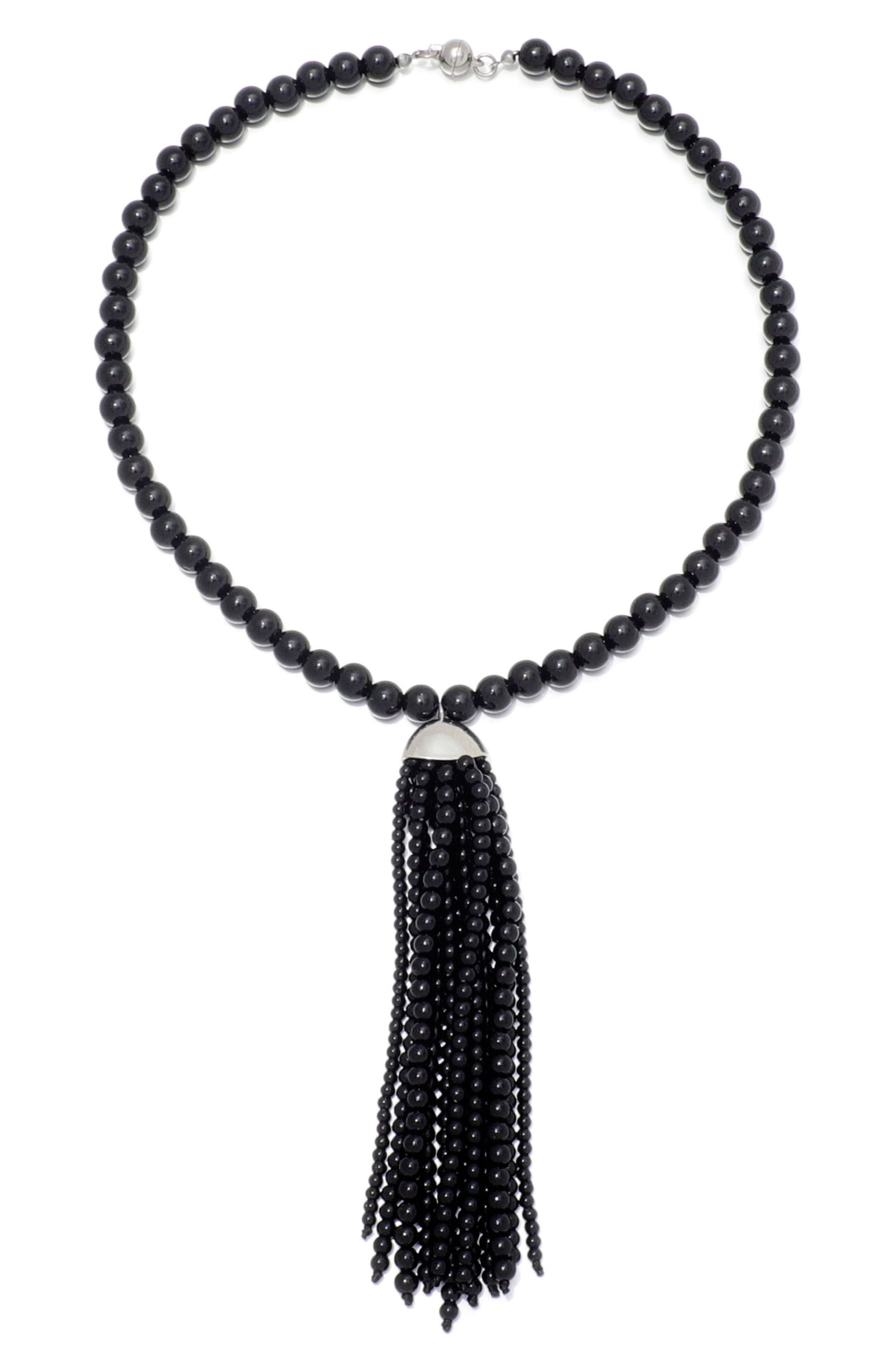 Beaded Tassel Necklace
