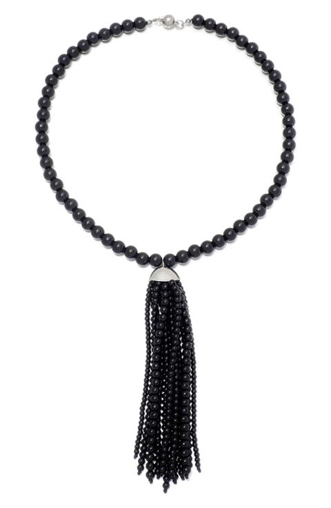 Beaded Tassel Necklace