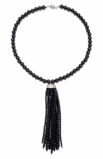 Beaded Tassel Necklace