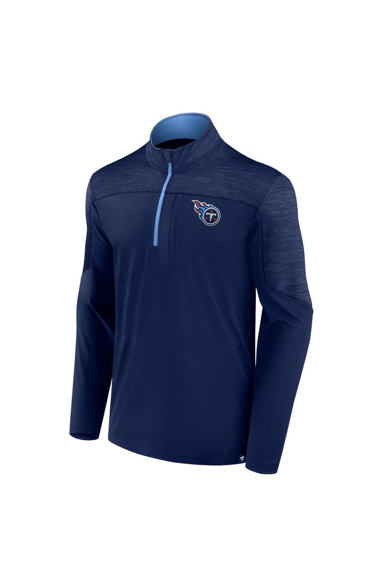 FANATICS Men's Fanatics Branded Navy Tennessee Titans Defender Half-Zip Top, Alternate, color, 