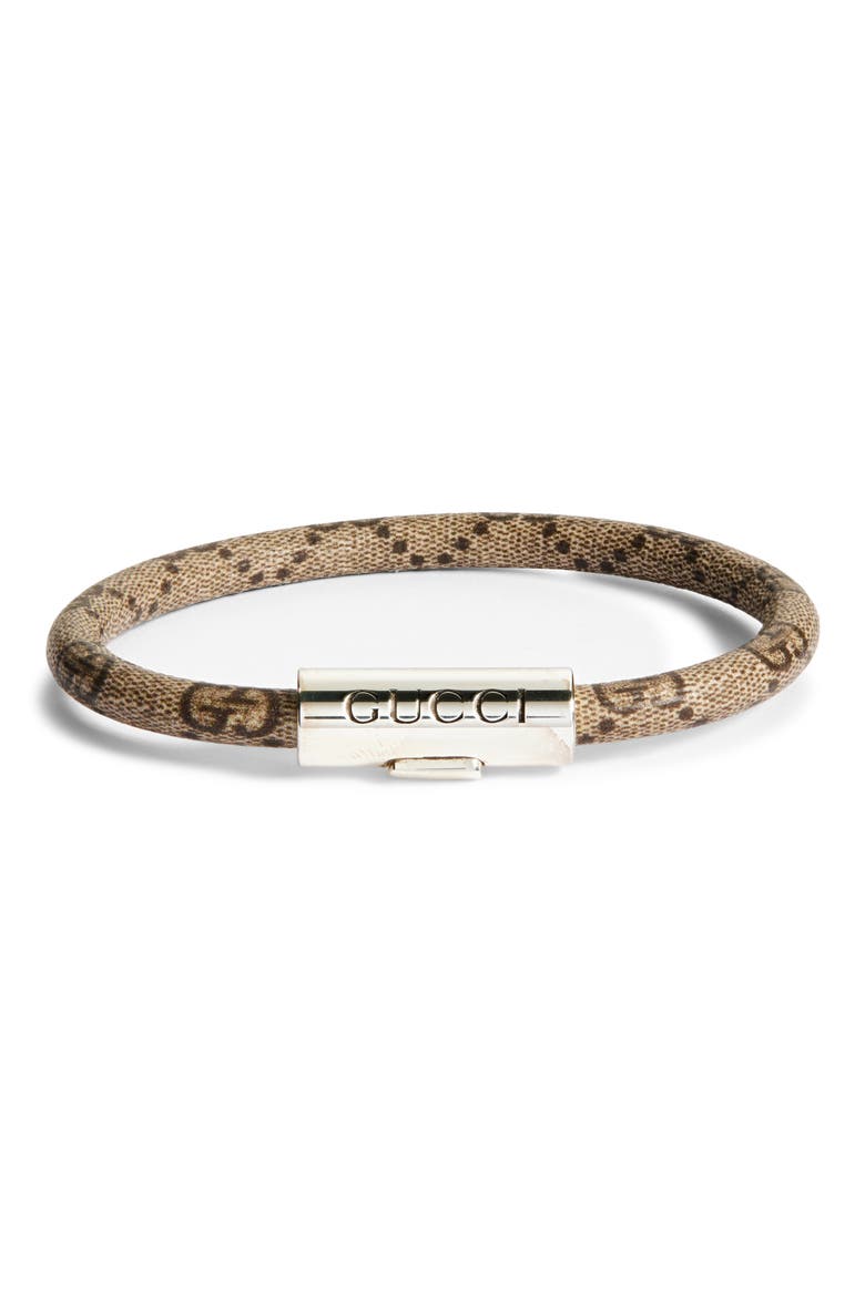 Trademark Supreme Bracelet, Main, color, BROWN/ SILVER