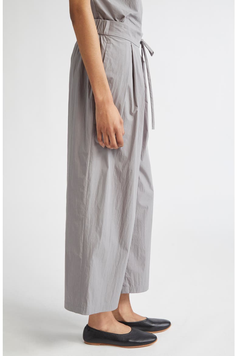 Dean Tie Waist Ankle Wide Leg Pants, Alternate, color, TITANIUM