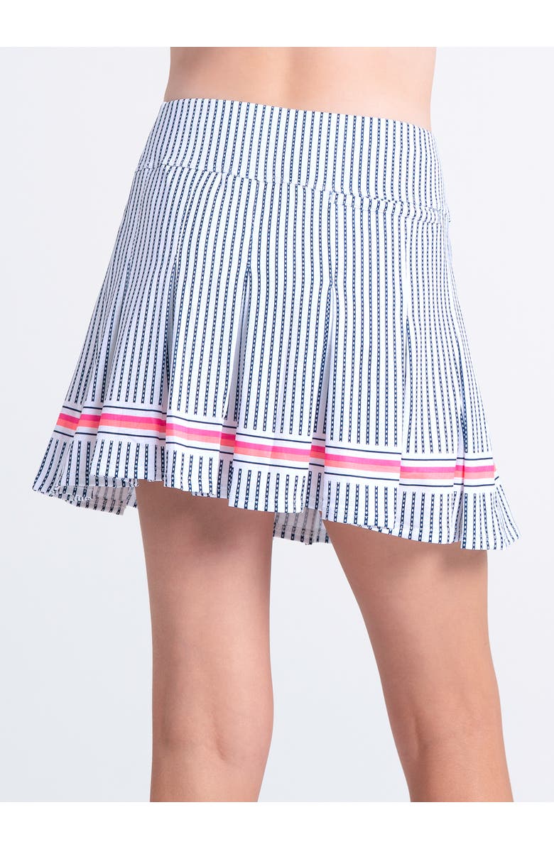 Lucky in Love Girls Pinstripe Pop Skirt, Alternate, color, White