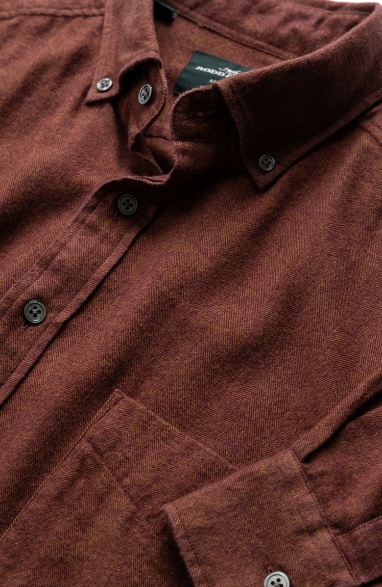 Rodd & Gunn Barrhill Sports Fit Button-Down Shirt, Alternate, color, Rust