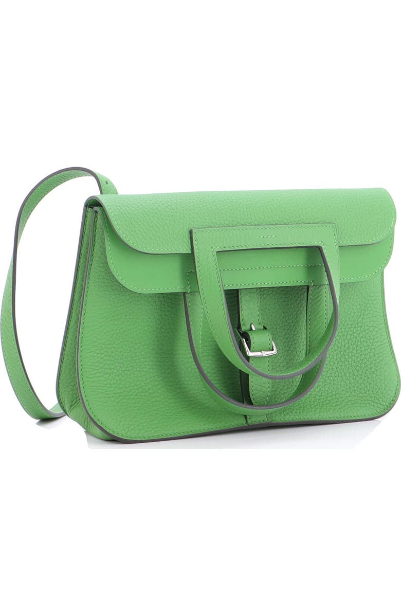 Pre-Owned Hermes Halzan Bag Clemence 25, Alternate, color, Vert Yucca