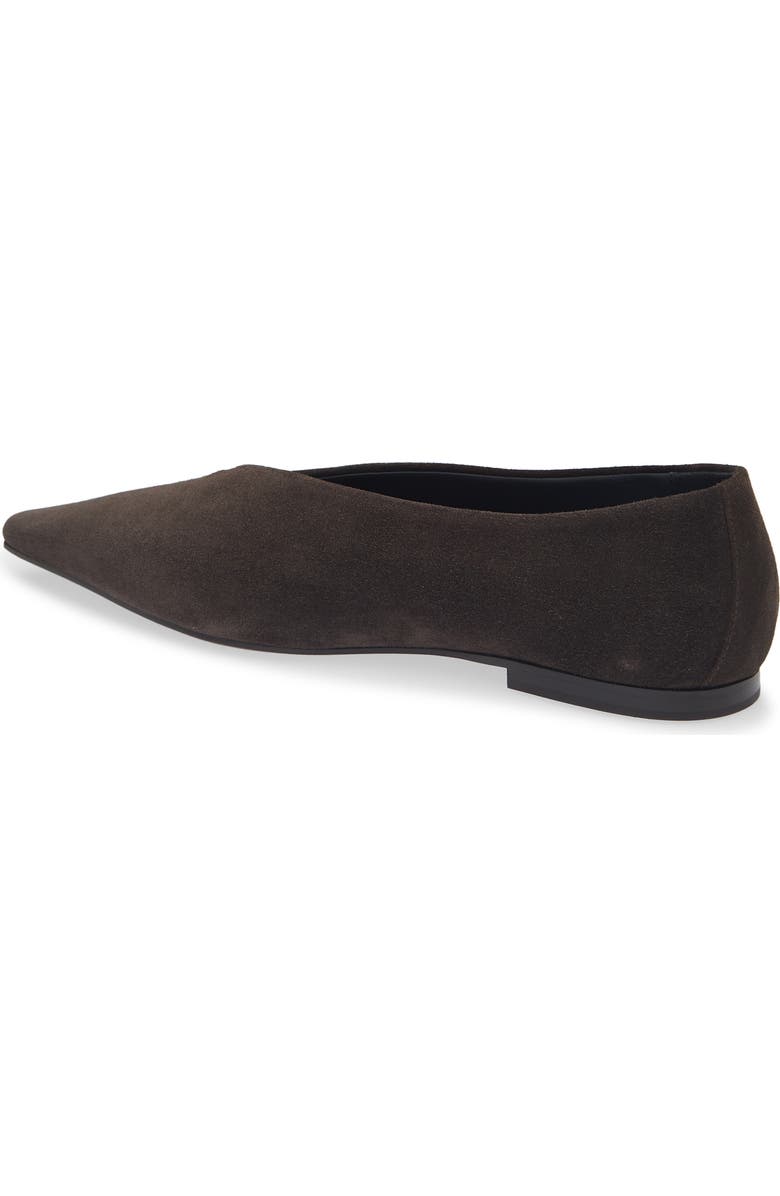 Brunello Cucinelli Suede Wrap Flat, Alternate, color, Pepper