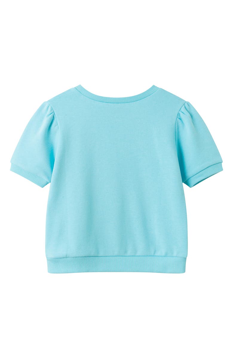 Andy & Evan Kids' French Terry Graphic Top & Shorts Set, Alternate, color, Aqua Vacation
