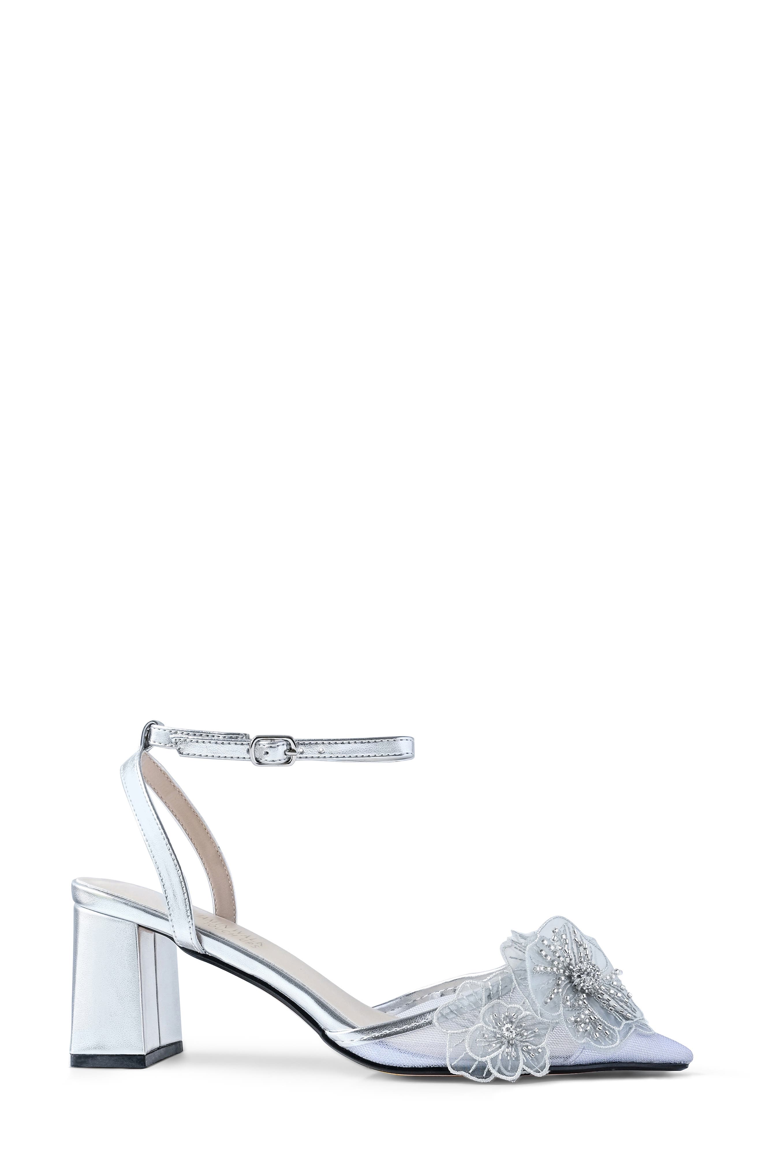 Opal Pointed Toe Pump, Alternate, color, SILVER