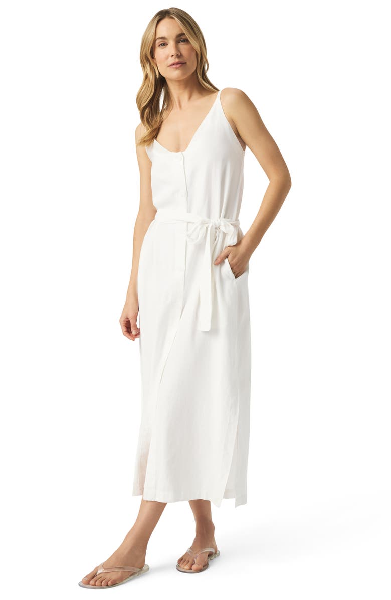 Splendid Amanda Sleeveless A-Line Dress, Alternate, color, White