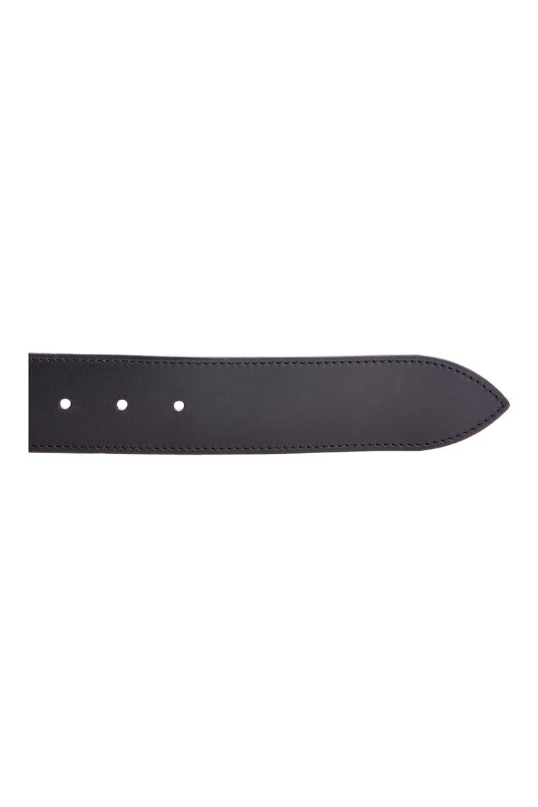 Oran Leather Belt, Alternate, color, BLACK/GOLD