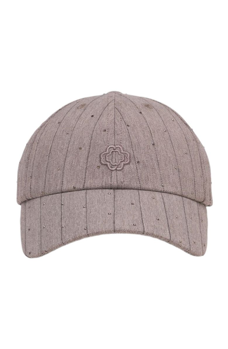 maje Printed cotton hat, Main, color, Light Grey