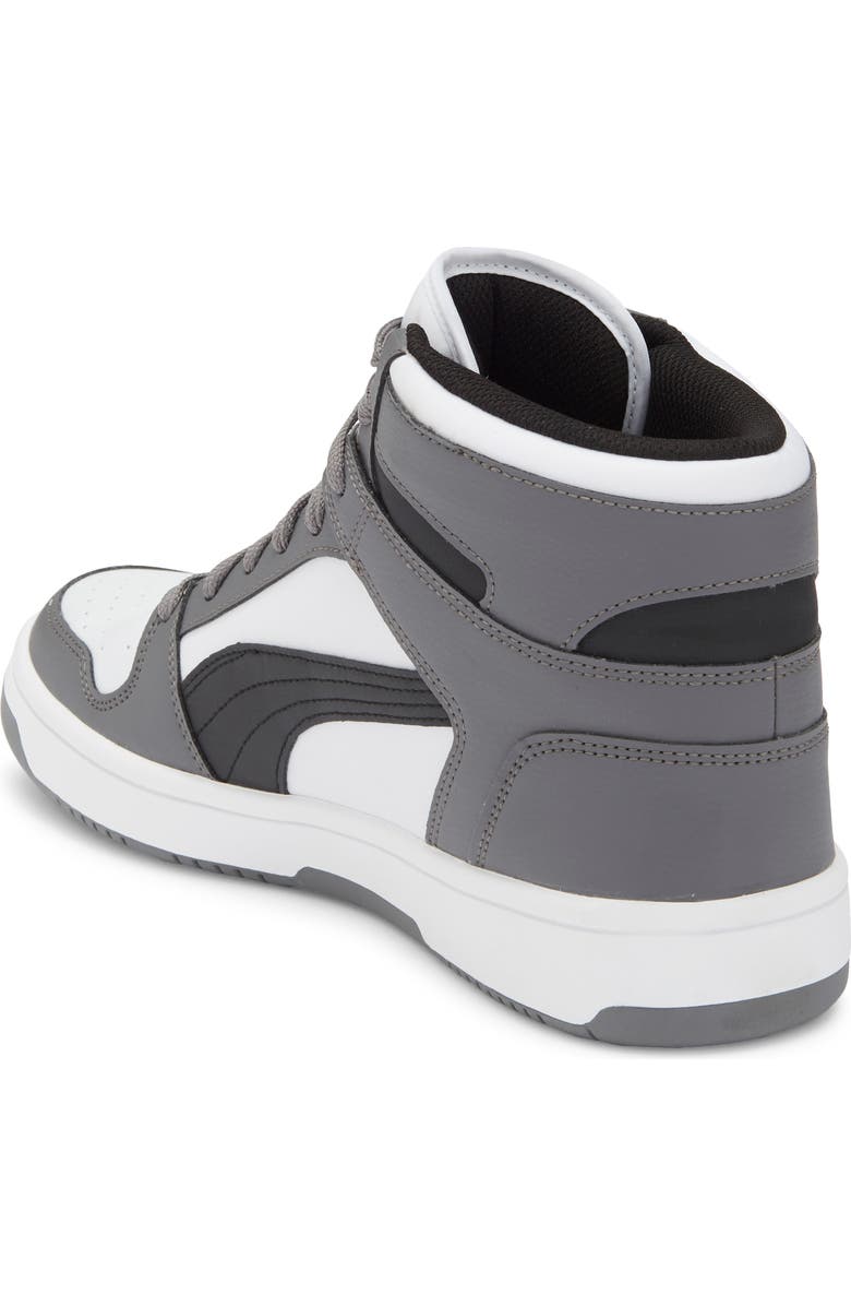 PUMA Rebound Layup High Top Sneaker, Alternate, color, Puma White/ Puma Black/ Gray