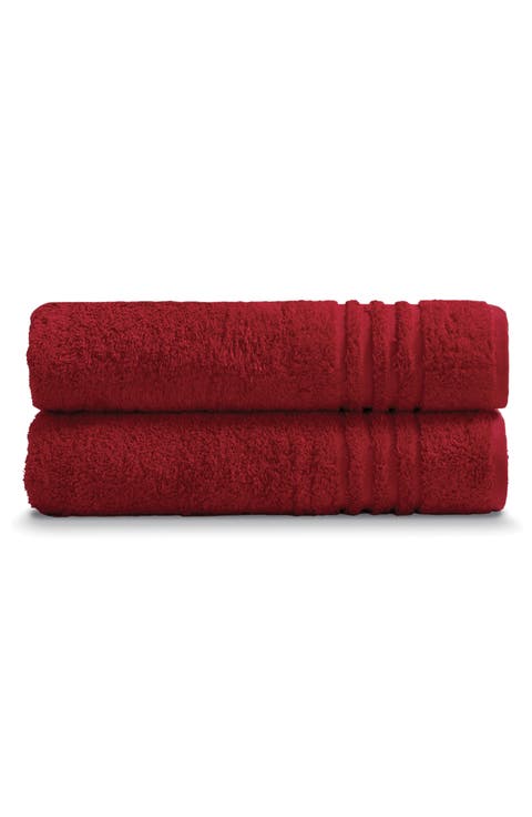 Solid Cotton 2-Piece Bath Towel Set