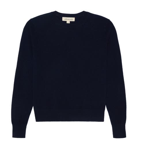 Ellsworth + Ivey Daphne Cashmere Sweater In Blue