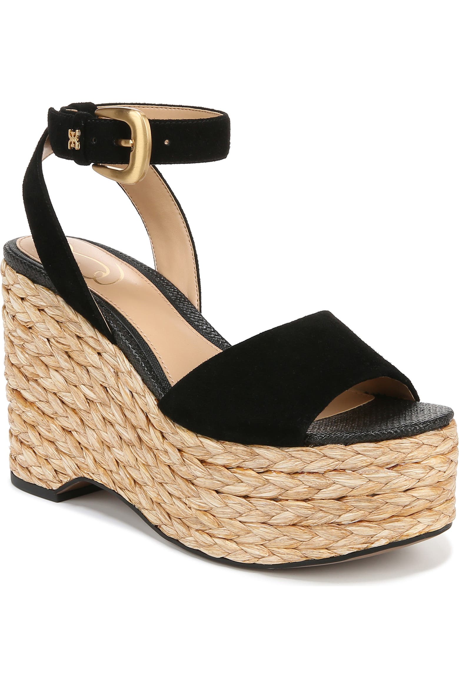Braided Rug With Inset Sam Edelman April Platform Wedge Espadrille Sandal (Women) | Nordstromrack
