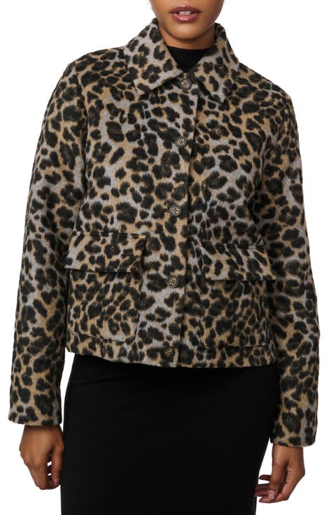 Leopard Print Crop Jacket