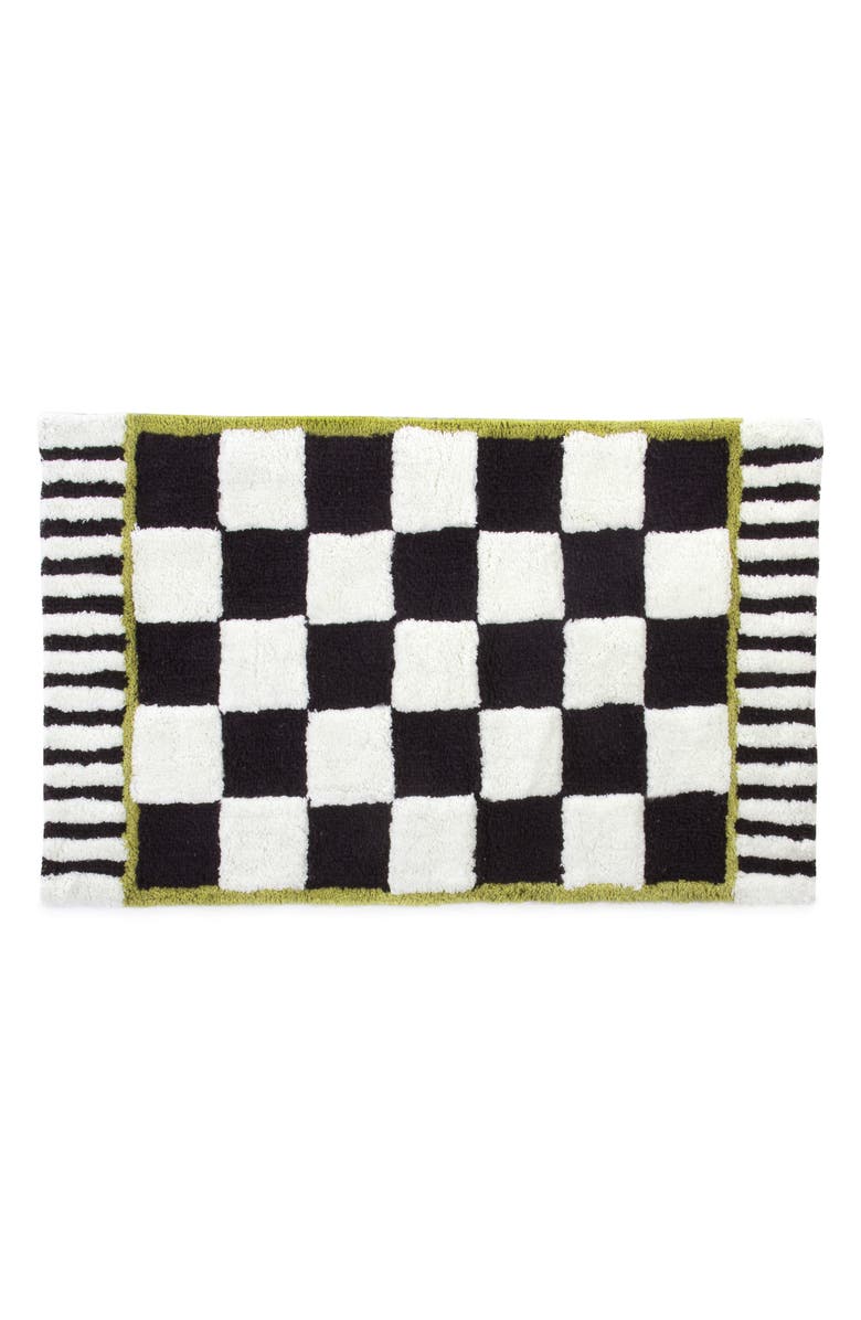 MACKENZIE CHILDS Courtly Check Bath Rug, Main, color, 