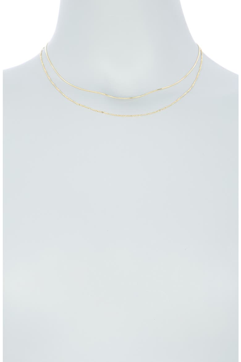 Layered Mixed Chain Necklace, Alternate, color, GOLD