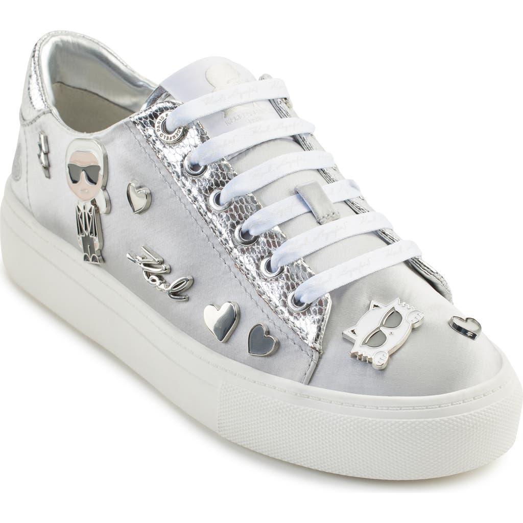 KARL LAGERFELD KARL LAGERFELD PARIS CATE PIN LOGO SNEAKER