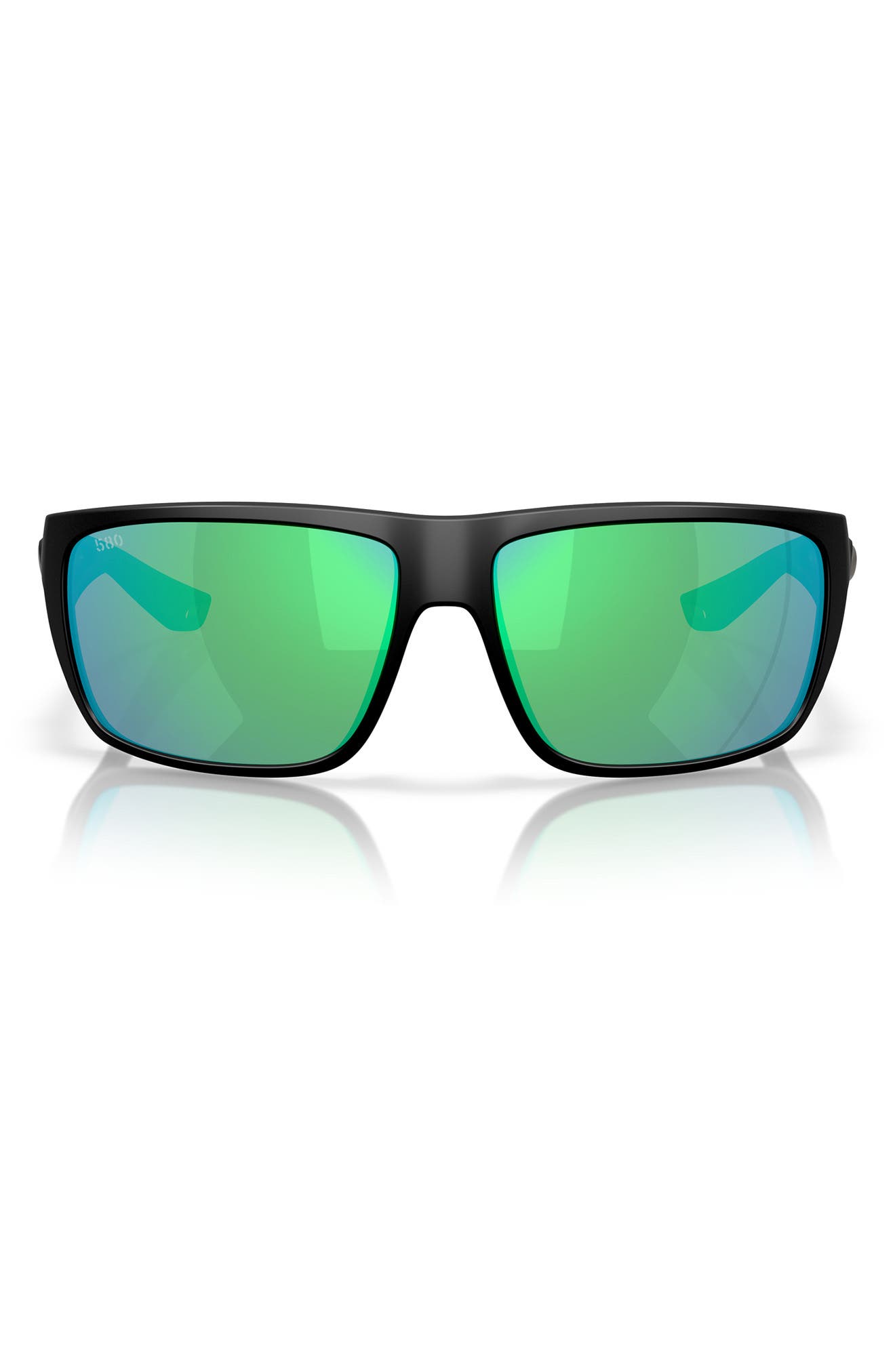 MATTE BLACK/ GREEN MIRROR 580G