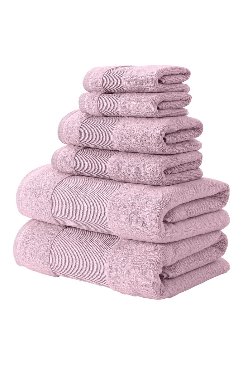 Air Cloud 6-Piece Towel Set, Alternate, color, PINK
