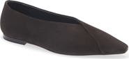 Brunello Cucinelli Suede Wrap Flat